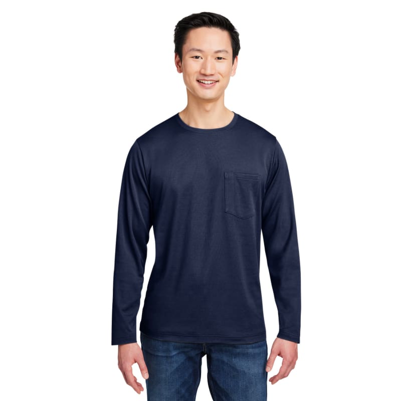Harriton Unisex Charge Snag And Soil Protect Long-Sleeve T-Shirt 14