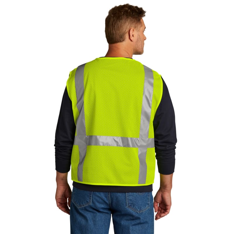 CornerStone ANSI 107 Class 2 Mesh Six-Pocket Zippered Vest. 3
