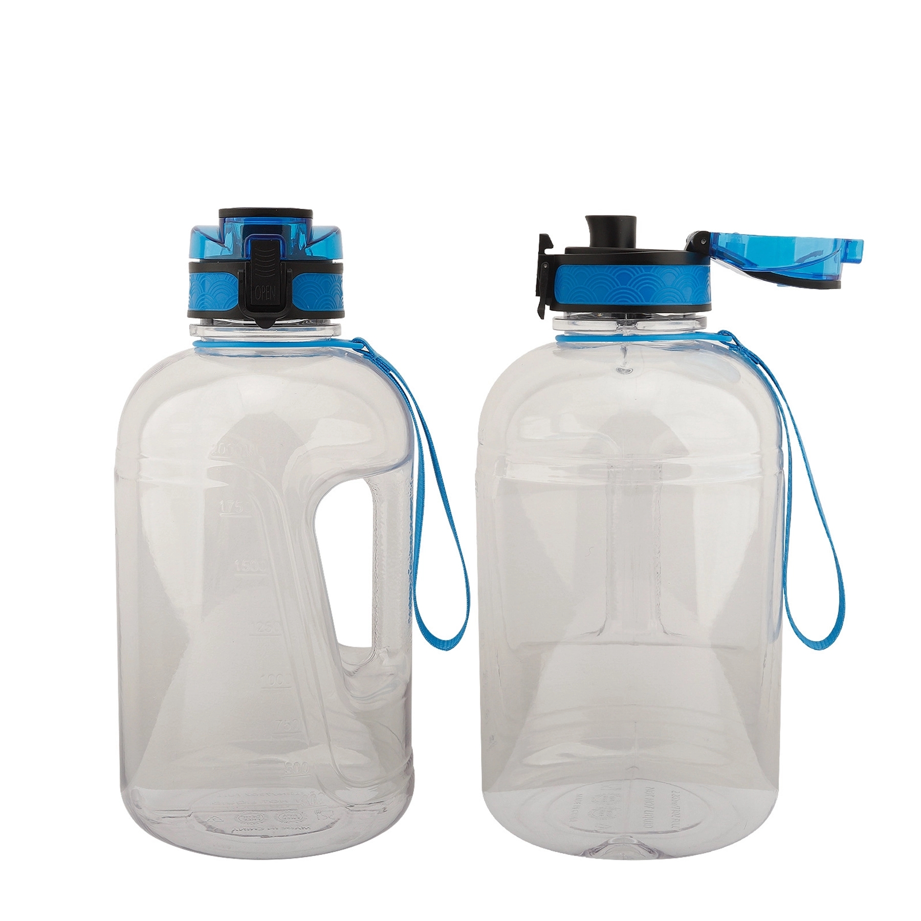 2.2 L Large Capacity Wide Mouth Plastic Sport Water Bottle 7
