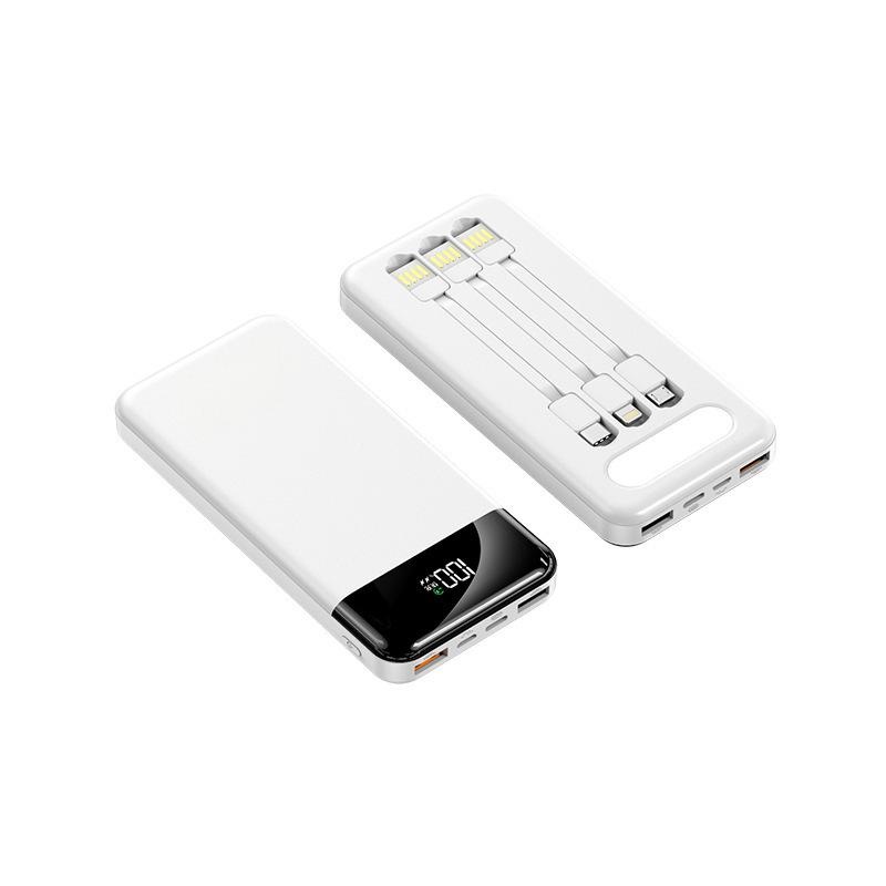 10000 Mah Power Bank W/ 3 Cables 2