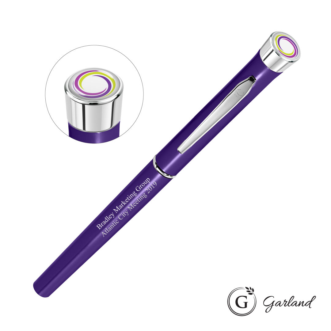 Garland® Color Custom Rollerball Pen - Chrome Accent 5