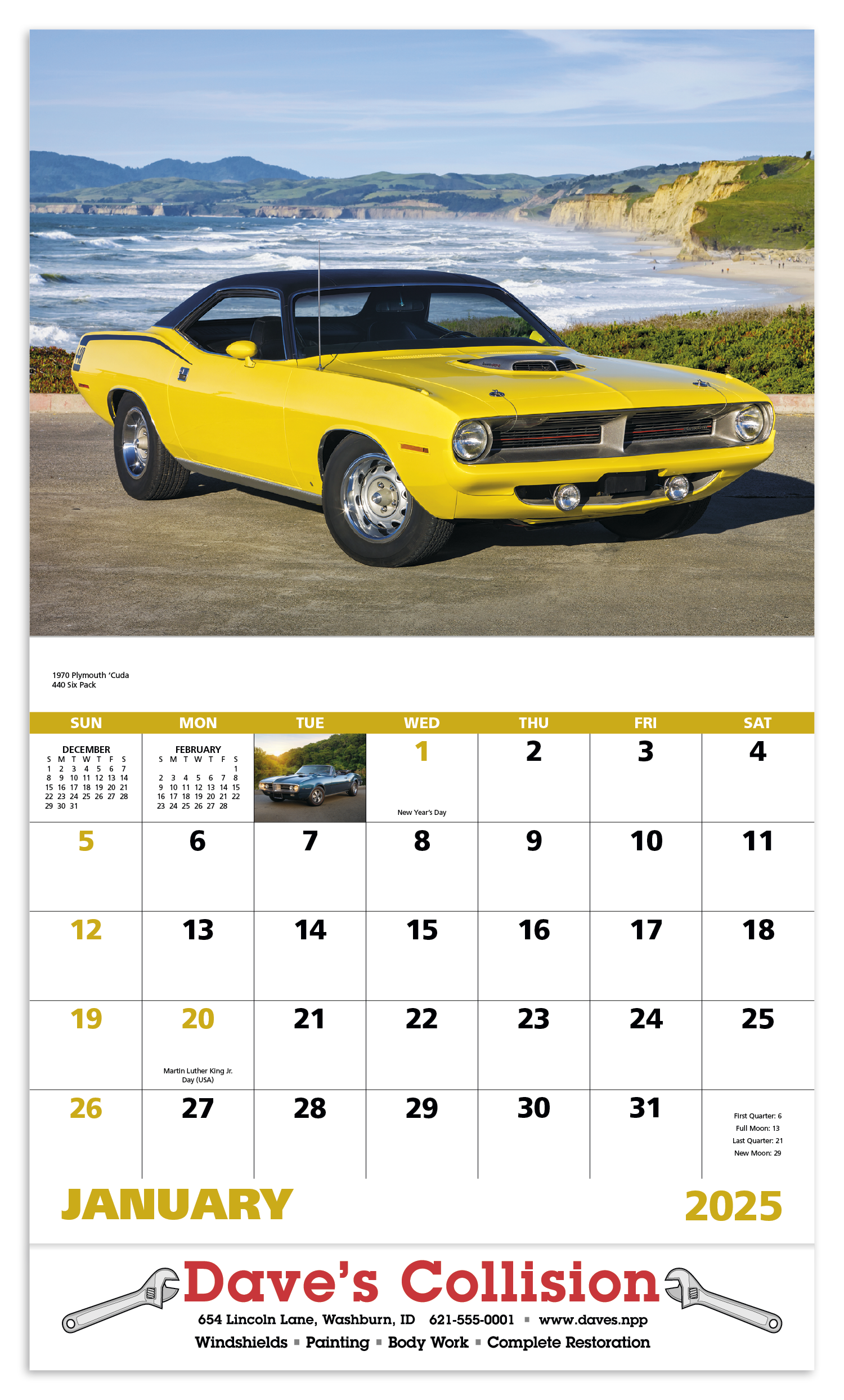 Good Value™ Muscle Thunder - Stapled Calendar 12