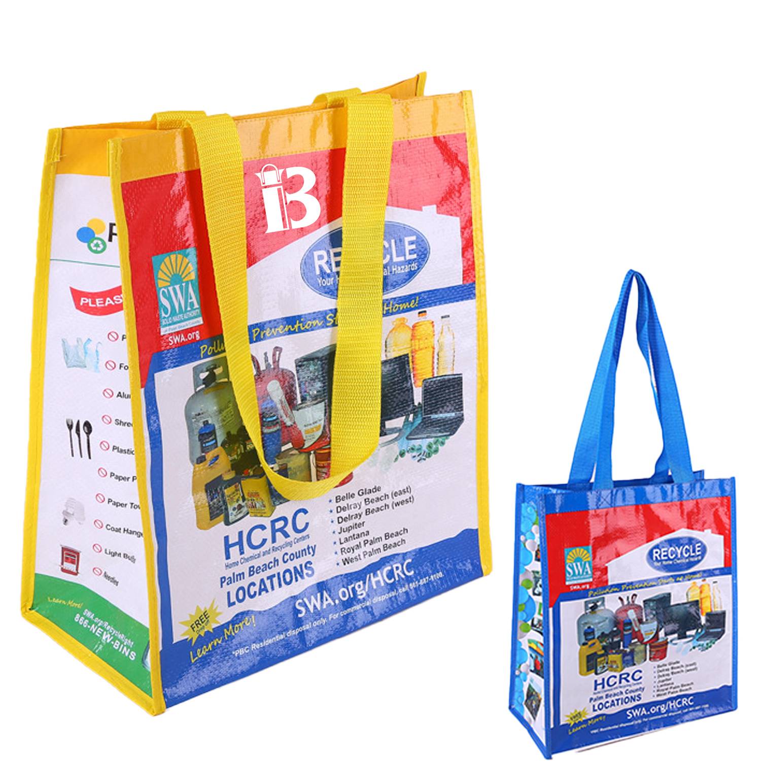 Custom Full Print Waterproof Handbag, custom tote bag with logo imprint 2