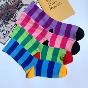 Mid Calf Crew Socks W/ 200 Needle/Jacquard Weave Fabric 2