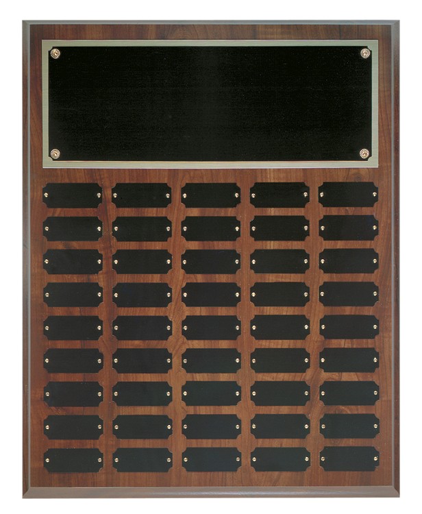 45 Plate Cherry Finish Perpetual Plaques 2