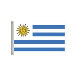 National Flag, Uruguay, Single-Sided - 96"W x 60"H 1
