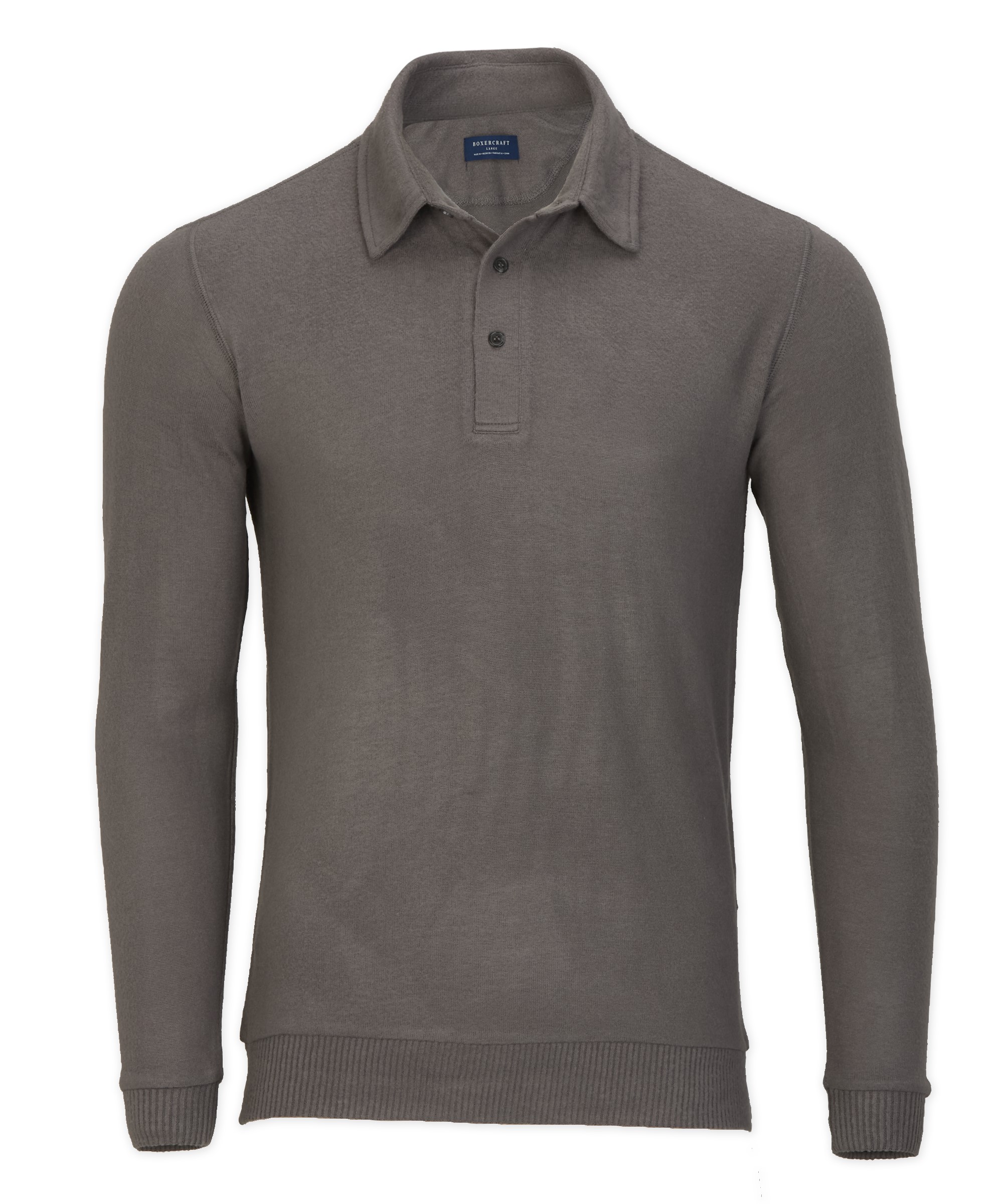 BOXERCRAFT  MEN'S CUDDLE SWEATER POLO 2