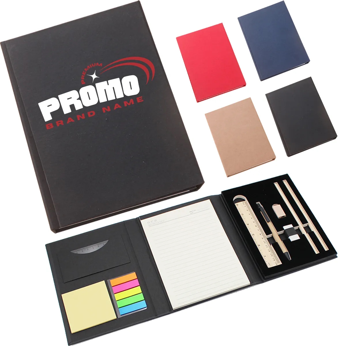Multi-Functional Kraft Paper Post-It Of Set Stored Notebooks 1