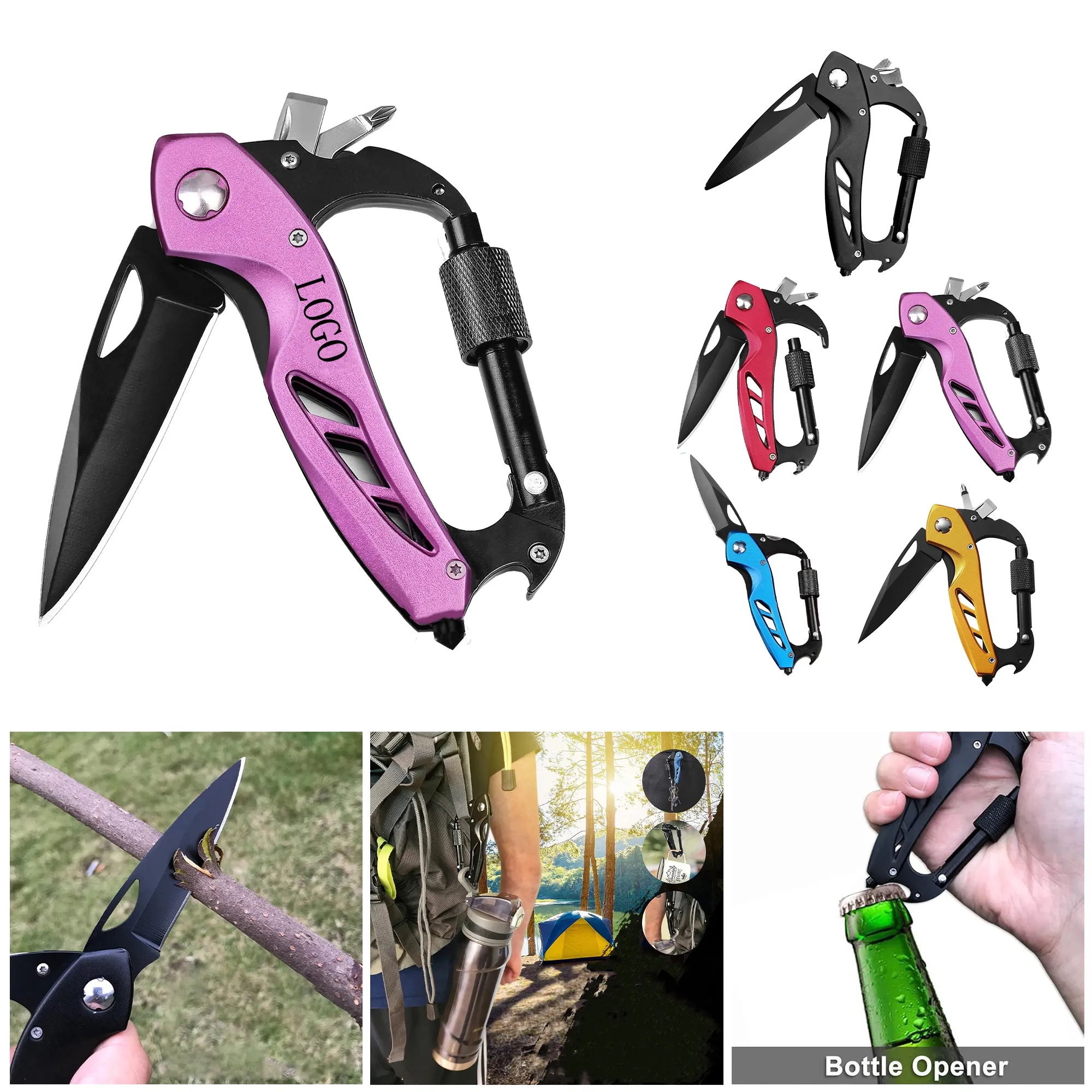 Multitool Carabiner with Pocket Knife 4