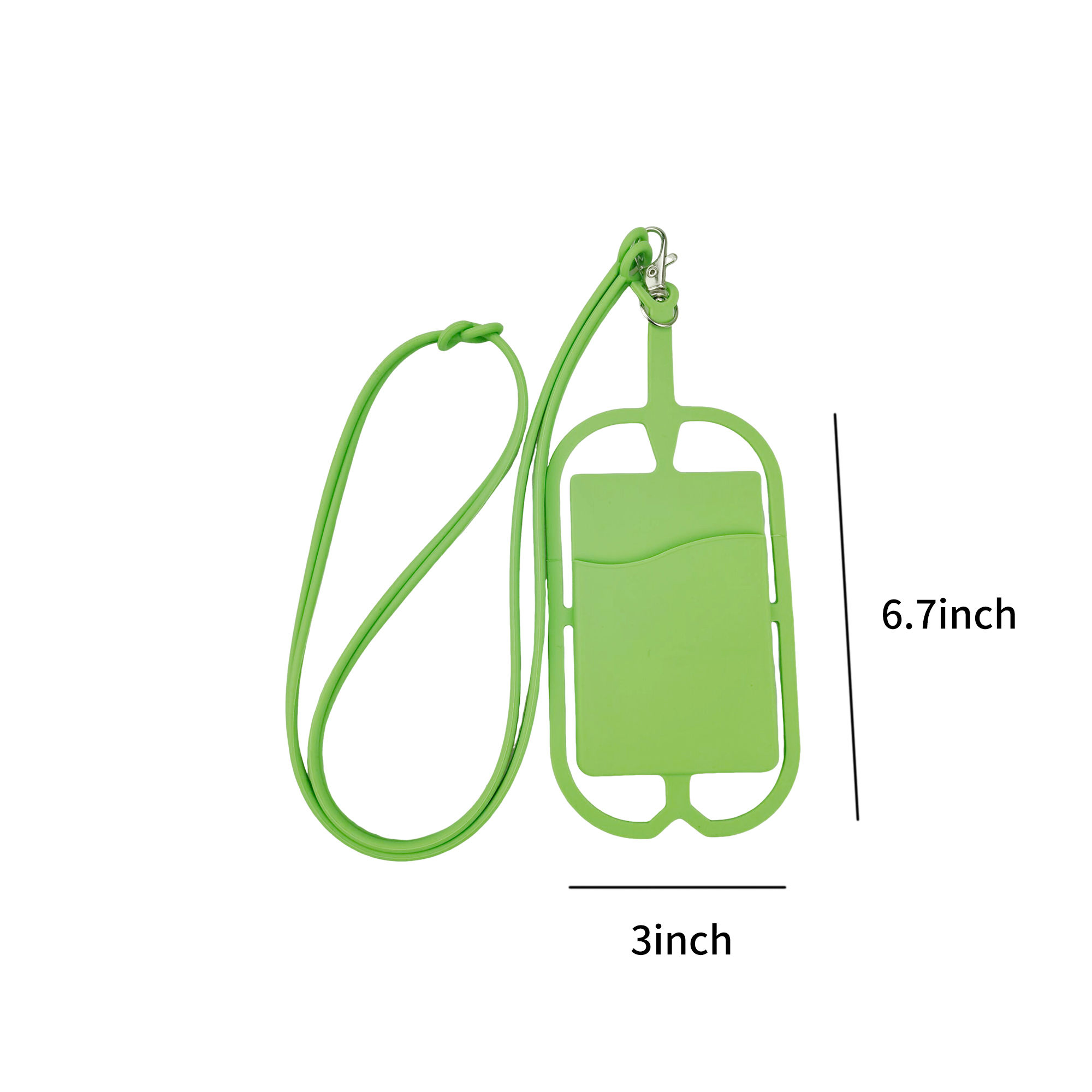 Silicone Phone Card Holder With Detachable Lanyard 7