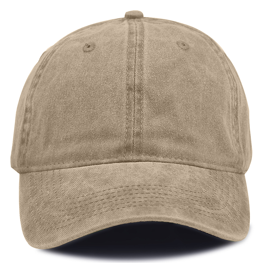 Stock Washed Cotton 6-Panel Baseball Cap w/ Metal Tuck 5