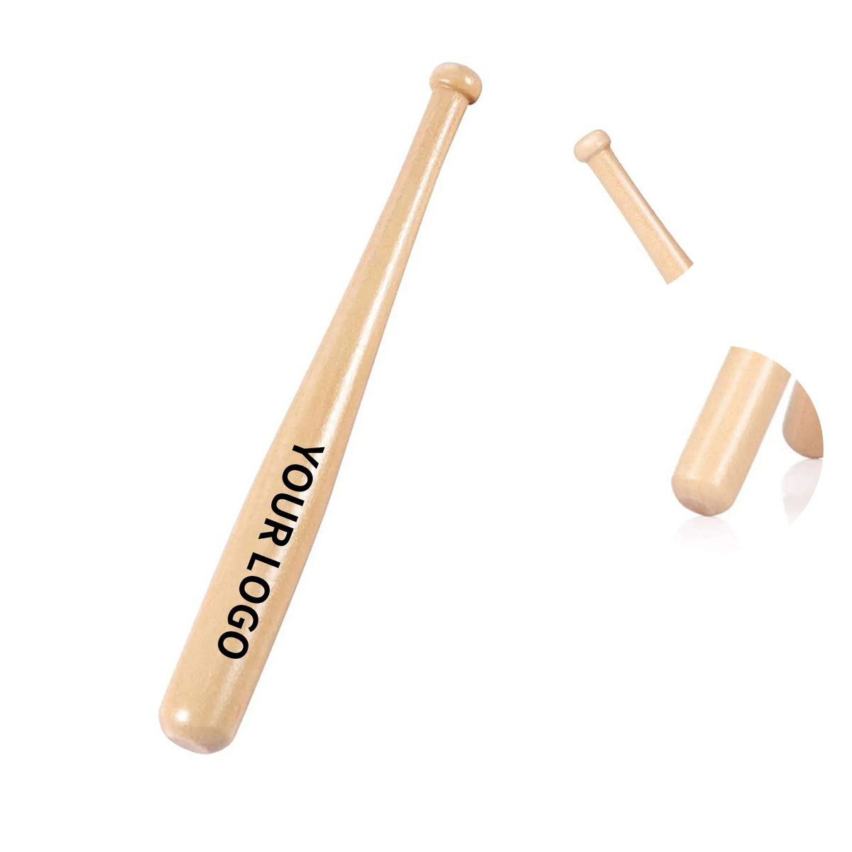 Solid Wood Baseball Bat for Tee Ball and Training 2