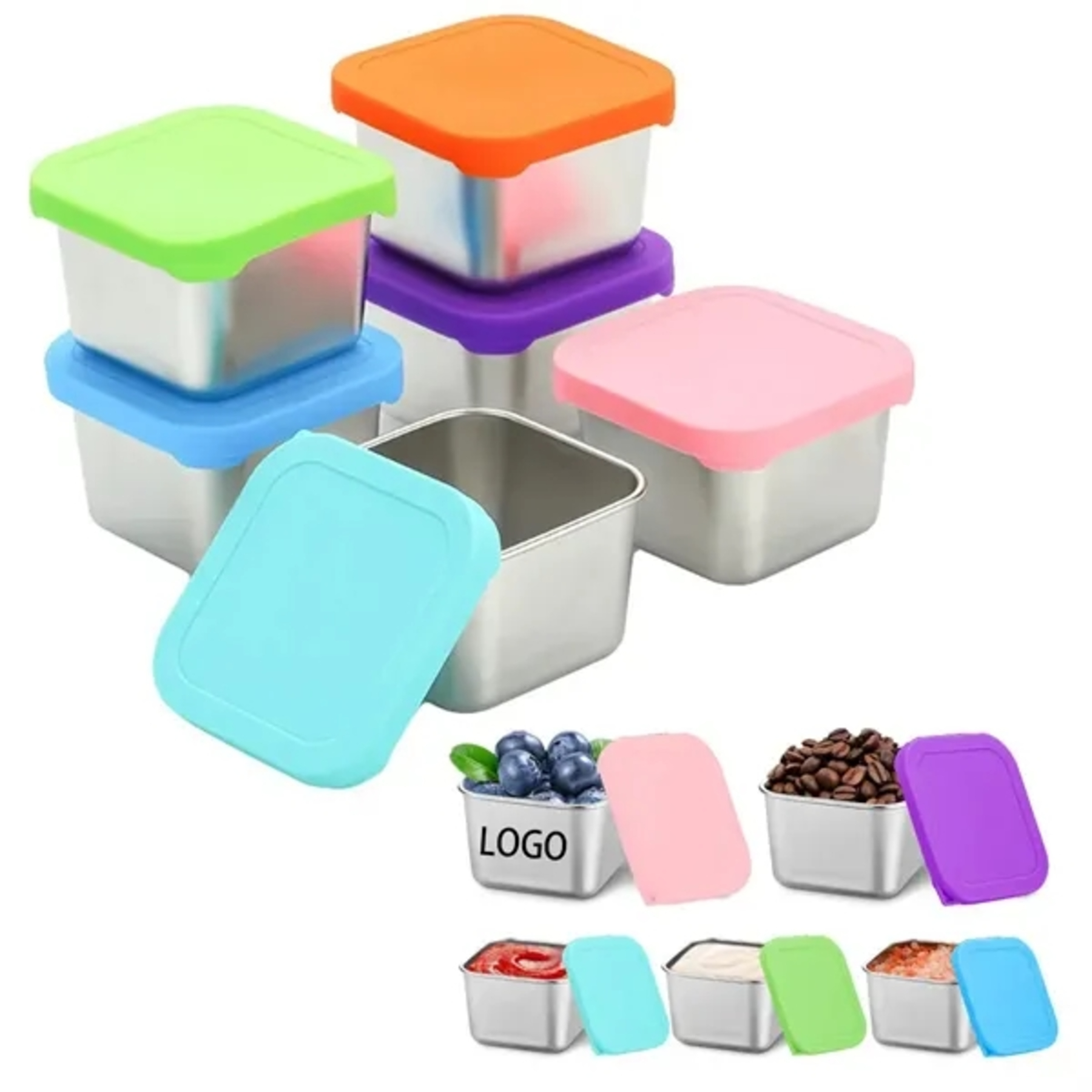 Stainless Steel Food Storage Box
 2