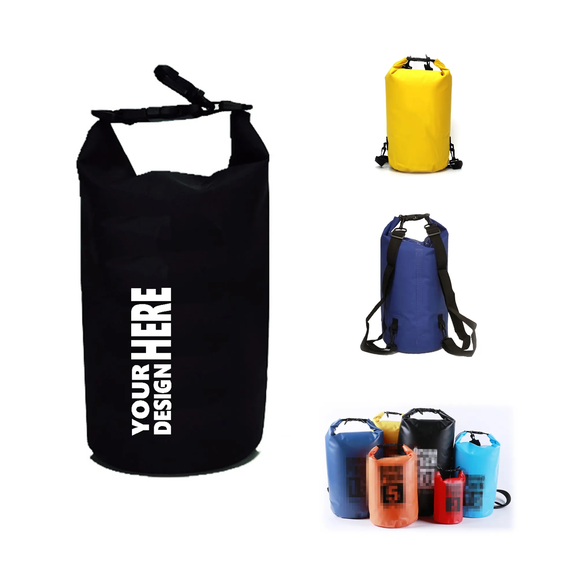 2L Waterproof Dry Bag with Shoulder Straps
