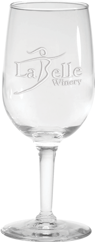 6.5 oz. Tall Wine Glass - Deep Etched