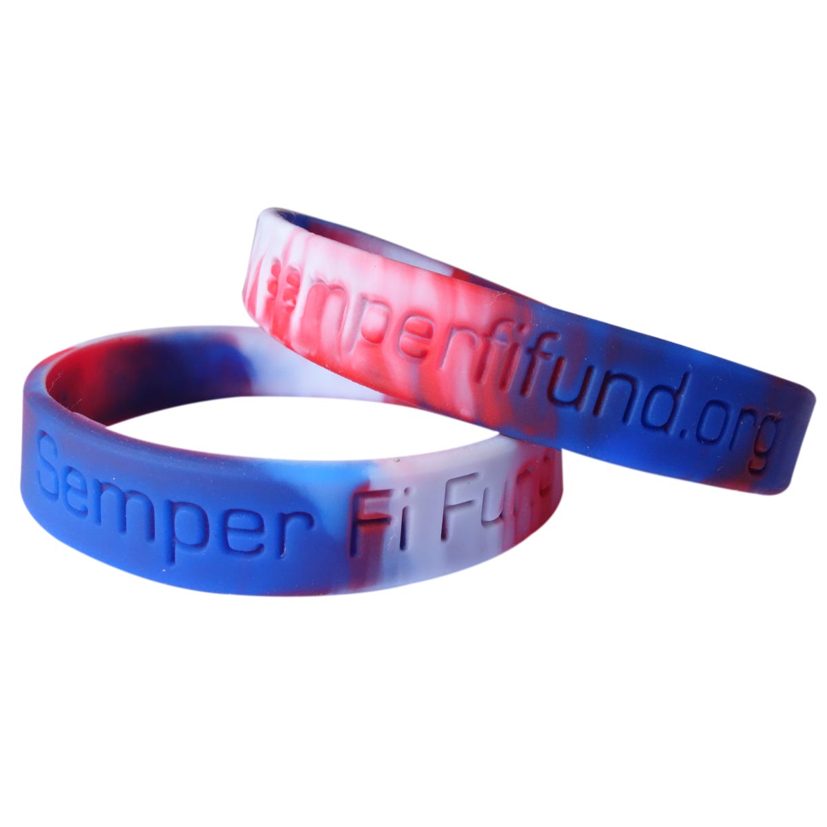 Swirl Debossed Silicone Wristbands 1