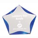 6 Inch Clear / Blue Luminary Star Acrylic Trophy 2