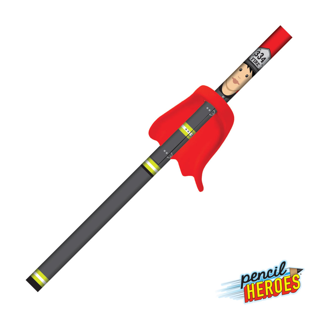 Pencil Heroes® Hometown Series Female w/Cape 9