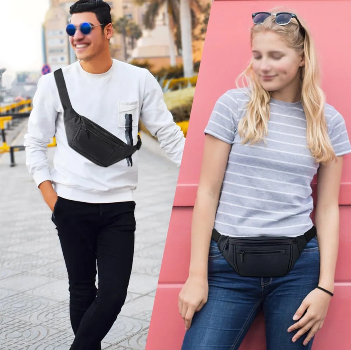 Custom Easy Carry Sling Shoulder Crossbody Waist Bag 2