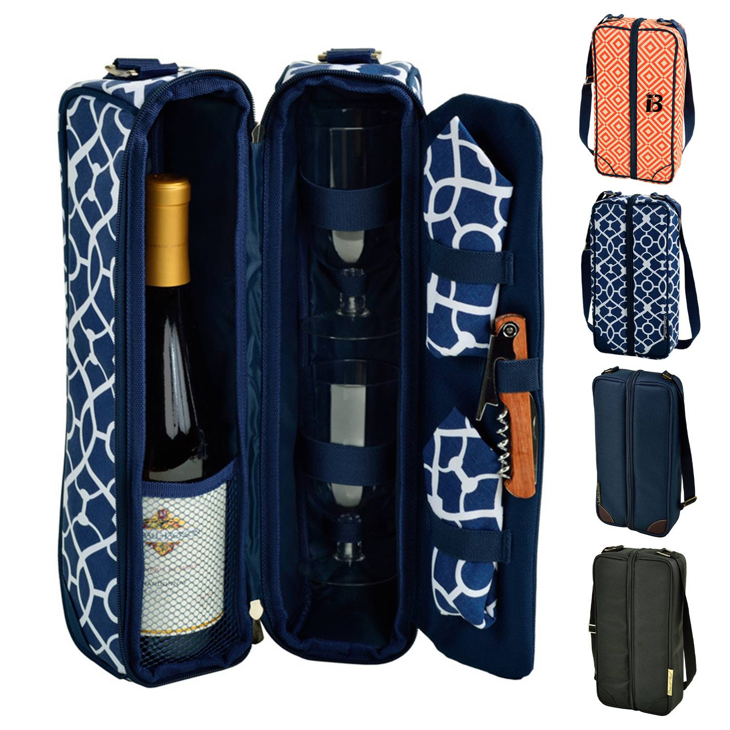 Picnic wine cooler insulated bag 1