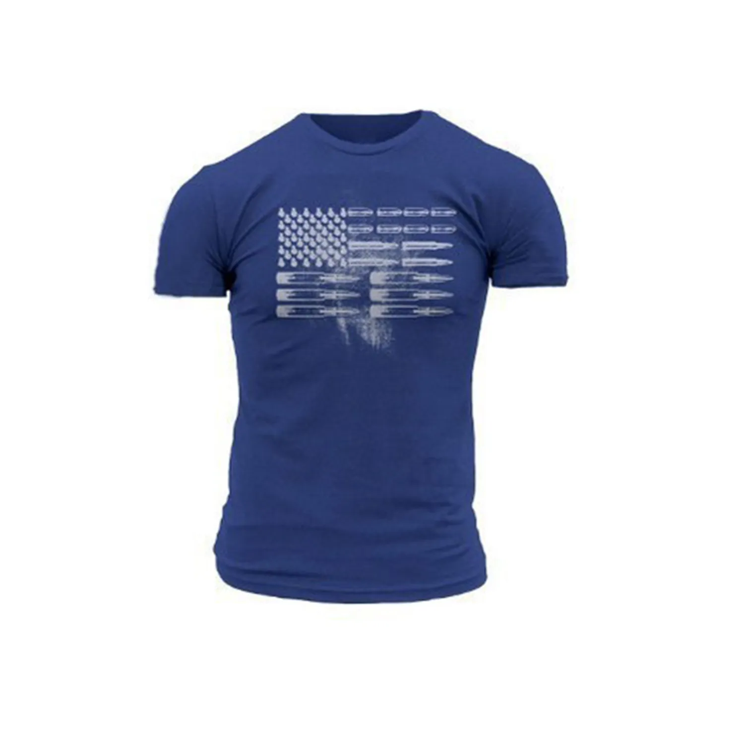 3D Digital Printed Polyester American Flag T-shirt 5