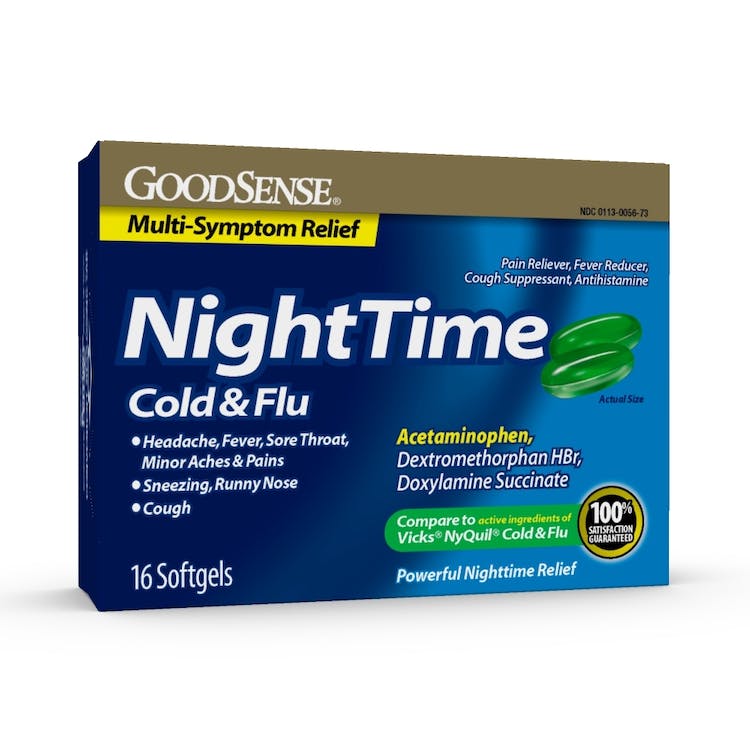 Nighttime Cold & Flu Softgels - 16 Pack 3