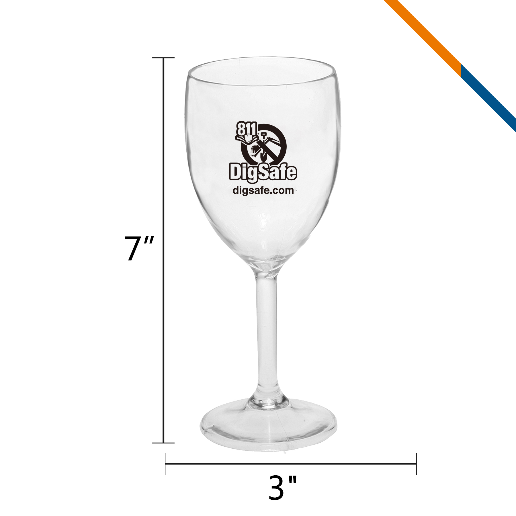 Ania Plastic White Wine Glasses - 10 OZ. 2