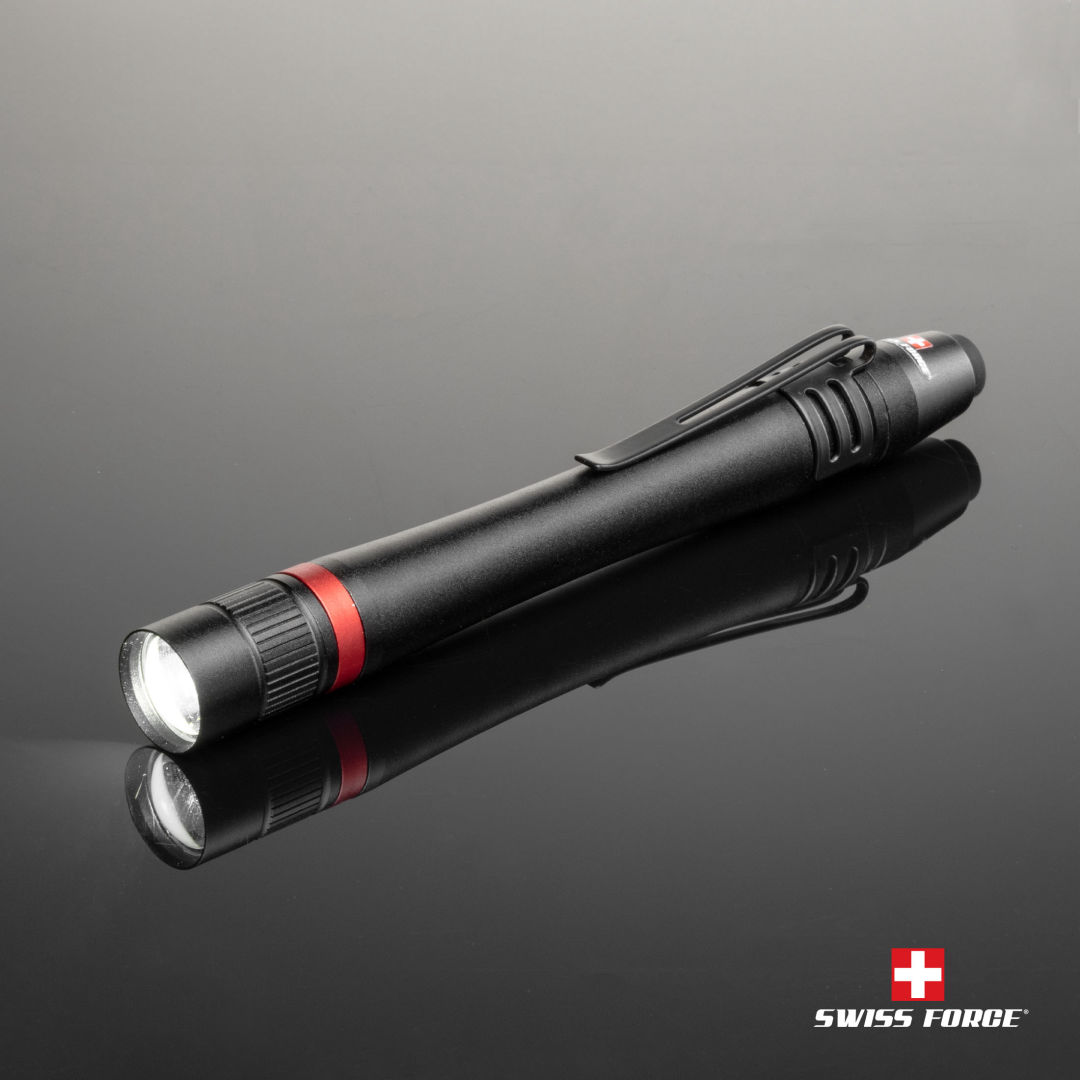 Swiss Force® Antares Mini Flashlight w/Pen Clip 1
