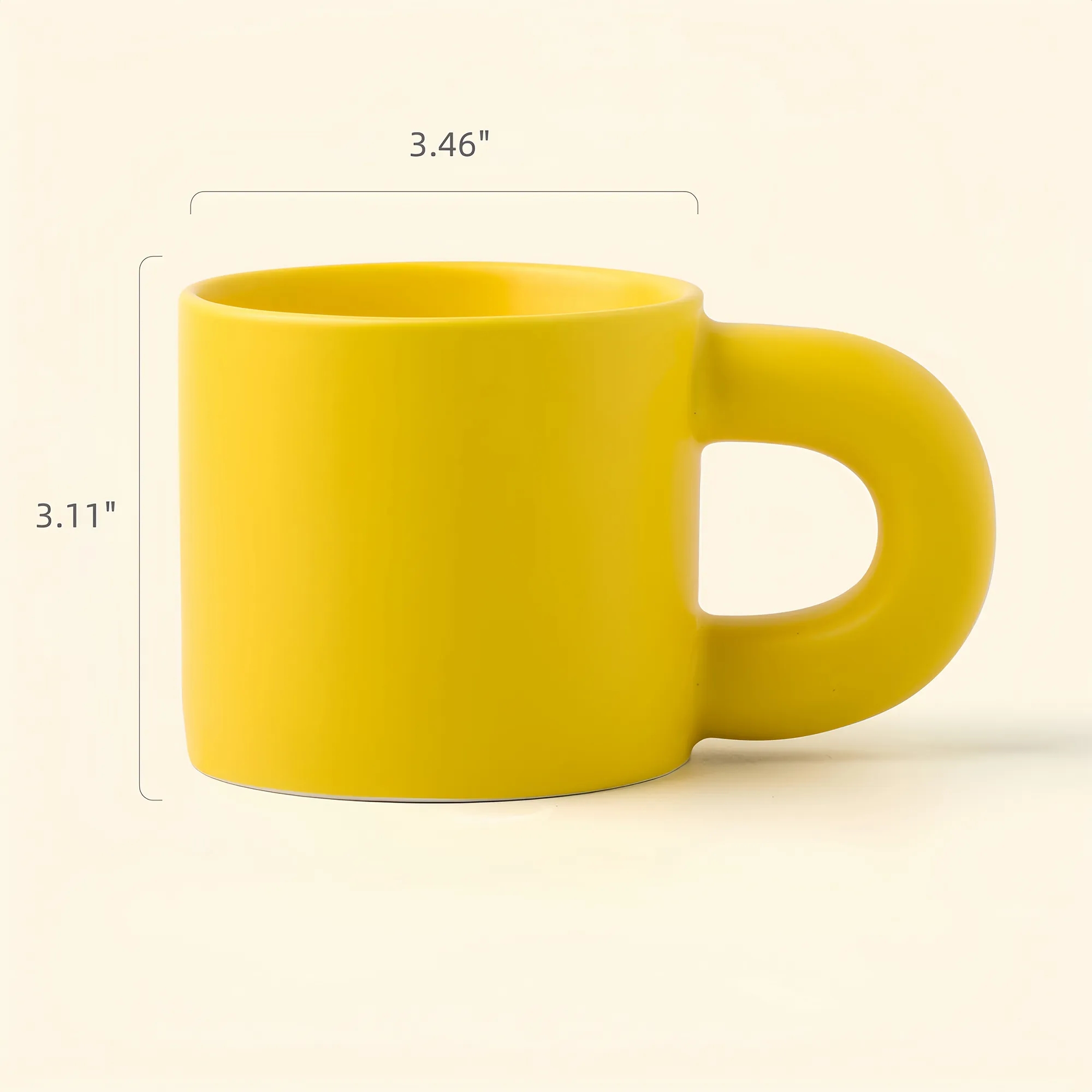 Large Ceramic Mug With Chunky Handle 6
