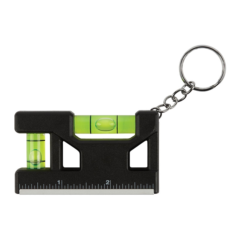 Hank 3" Level / Ruler Keyring