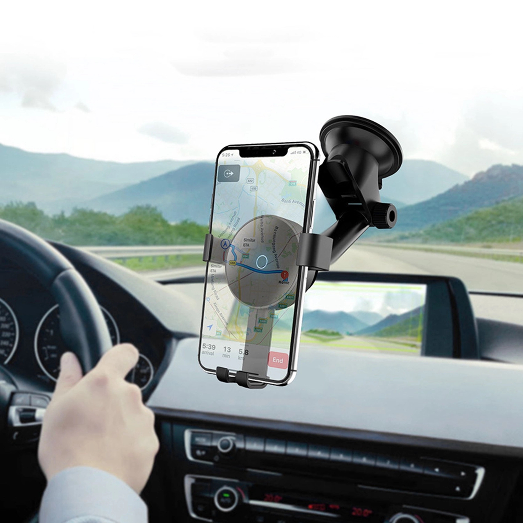 10 W 360 Degree Fast QI Wireless Car Mobile Phone Charger 3