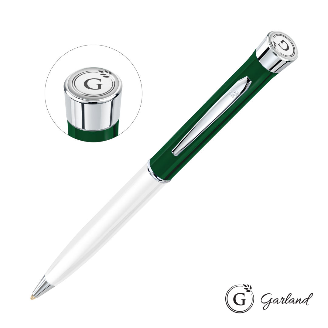 Garland® Patriot Ballpoint Twist Pen - Chrome Accent 8