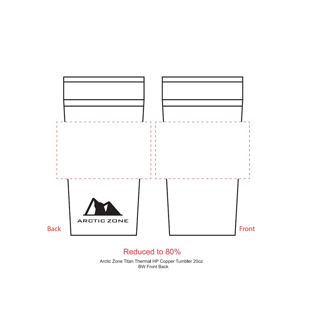 Arctic Zone® Titan Thermal HP® Copper Tumbler 20oz 68