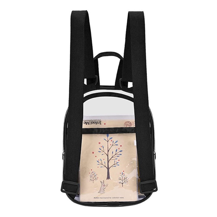PVC Clear Mini Backpack Stadium Transparent Bookbag 10