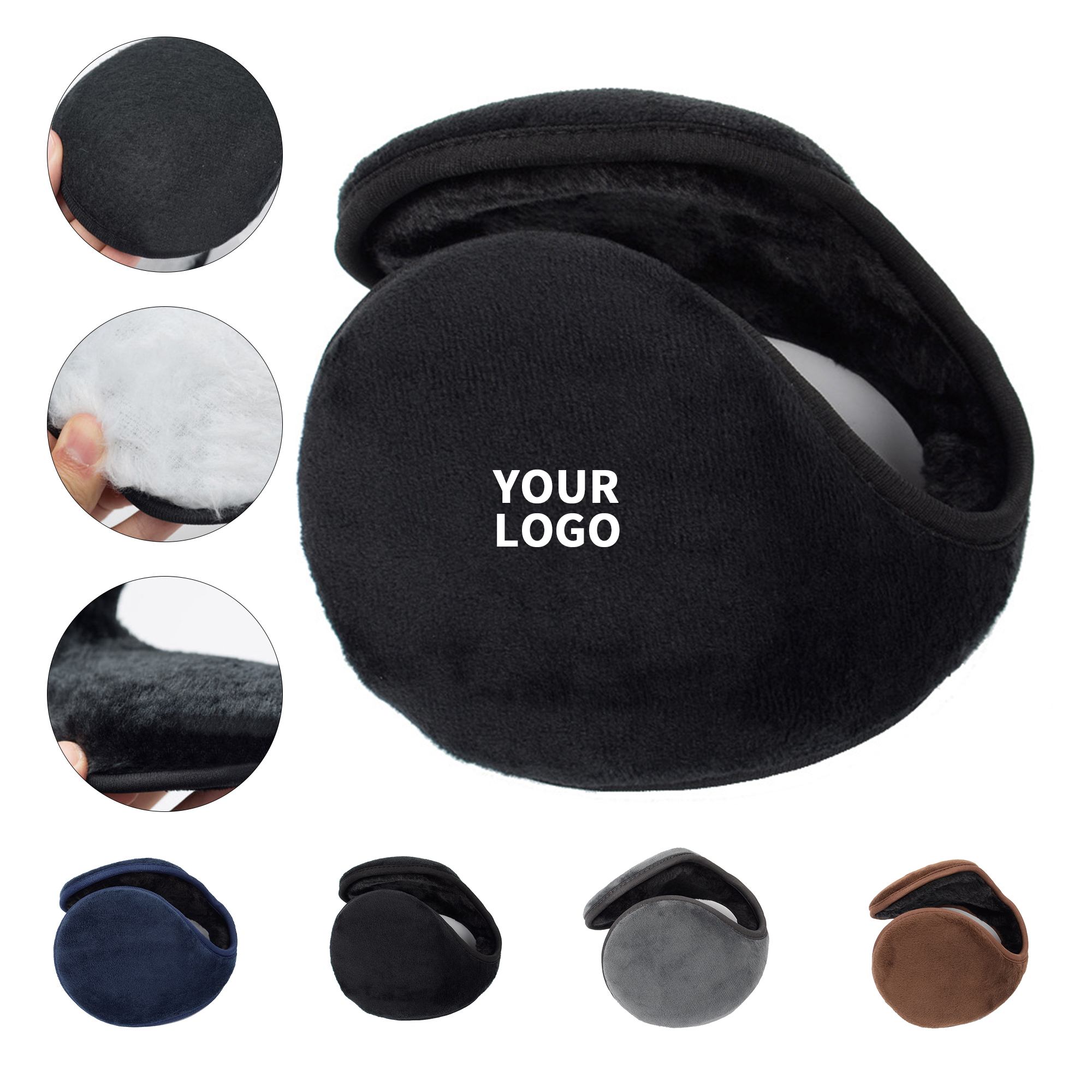 Premium Fleece Ear Muffs Wind Shield Design 5