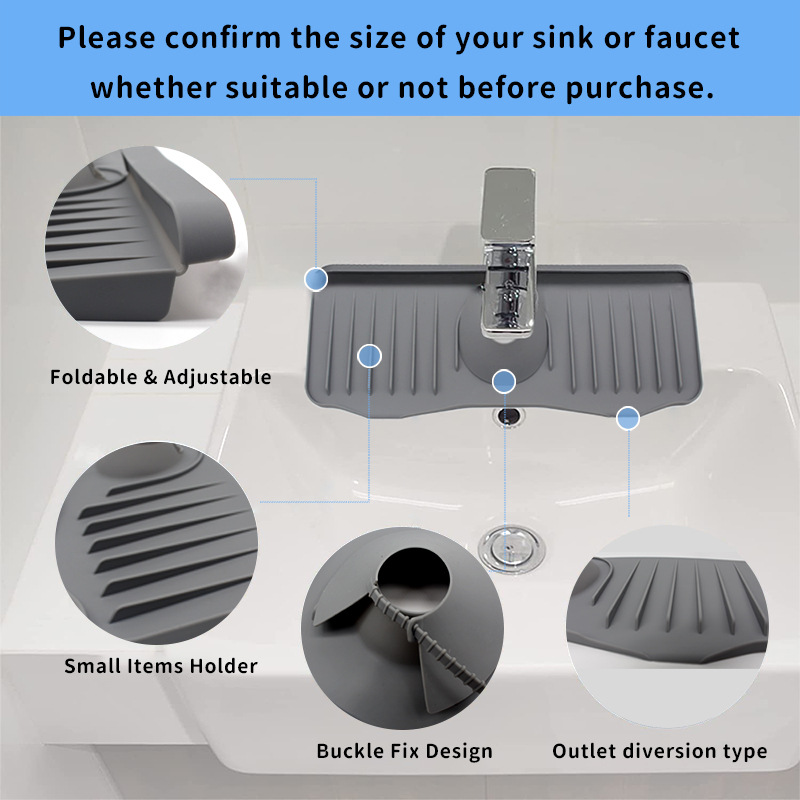 Kitchen Sink Splash Guard and Mat 5