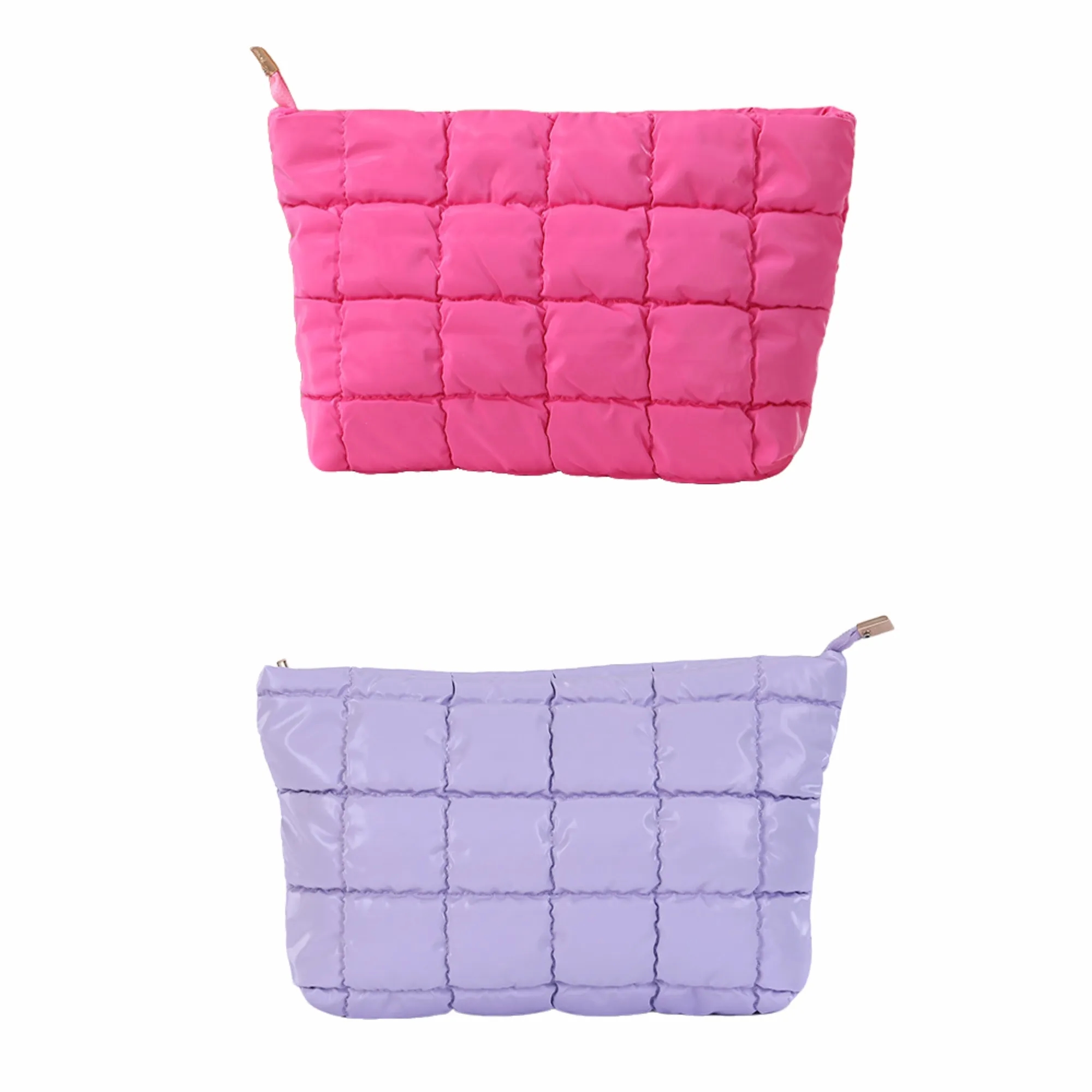 Ins-Style Quilted Cosmetic Bag, Portable Makeup Organizer 7
