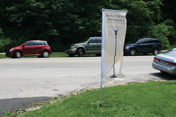 Custom Screen Sublimation Standard Tower Flags 15' x 35" 1
