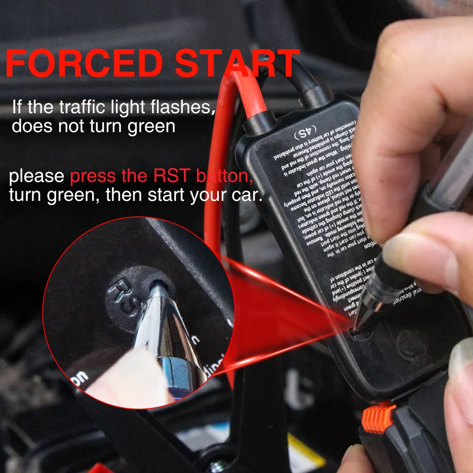 Emergency Car Jump Starter With Smart Clamp & Storage Bag 5