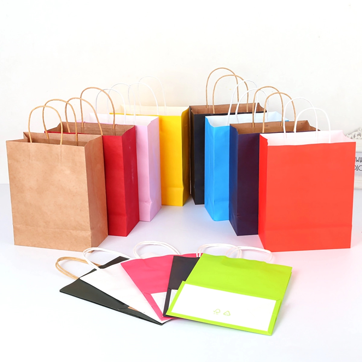 Colorful Small Size Kraft Paper Gift Bag 2