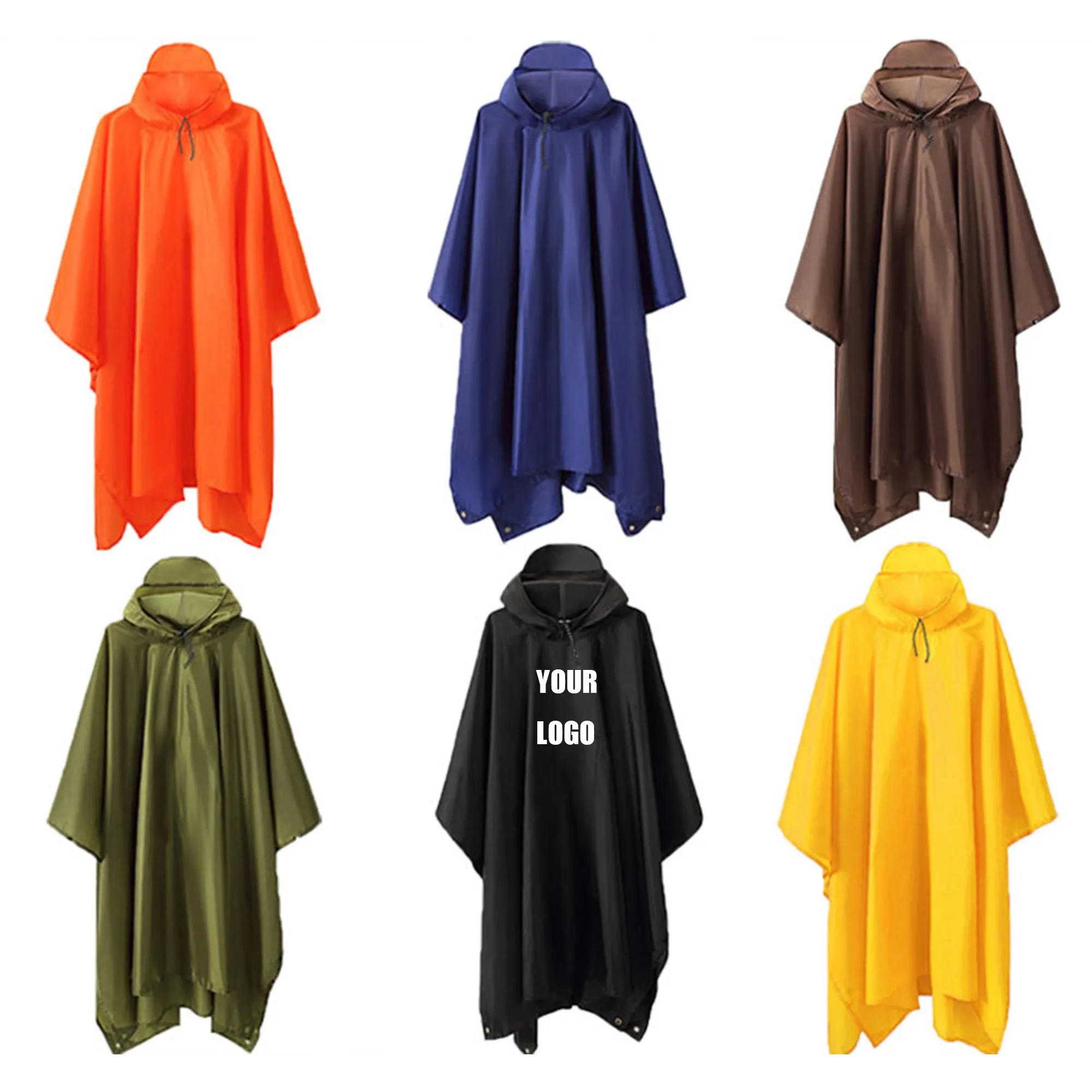 Multifunctional PU Coated One-piece Raincoat