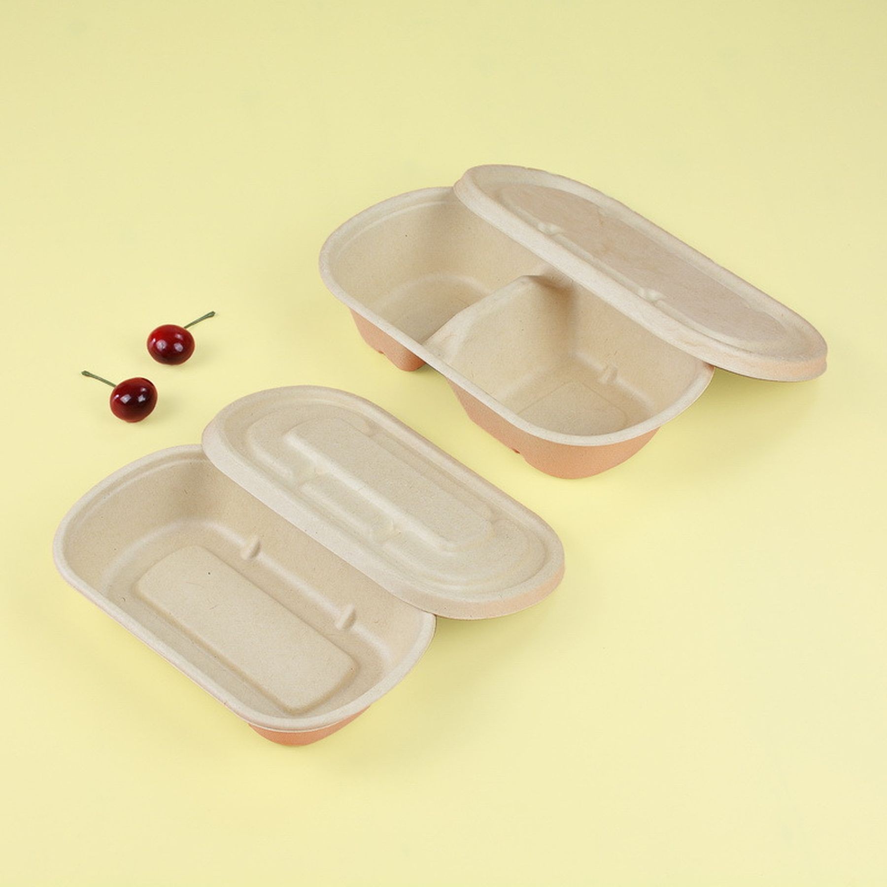 Bagasse Disposable Lunch Box Sugarcane Fiber Food Containers 2
