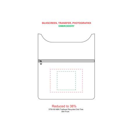 NBN Trailhead Recycled Zippered Tote 34