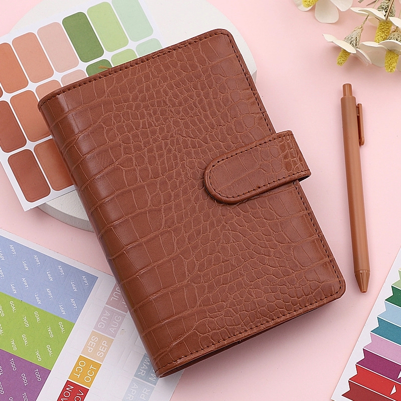 PU Leather A6 Budget Planner Binder Notebook 3
