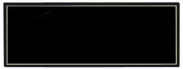 Black Header Plate for Magnetic Photo Plaques 1