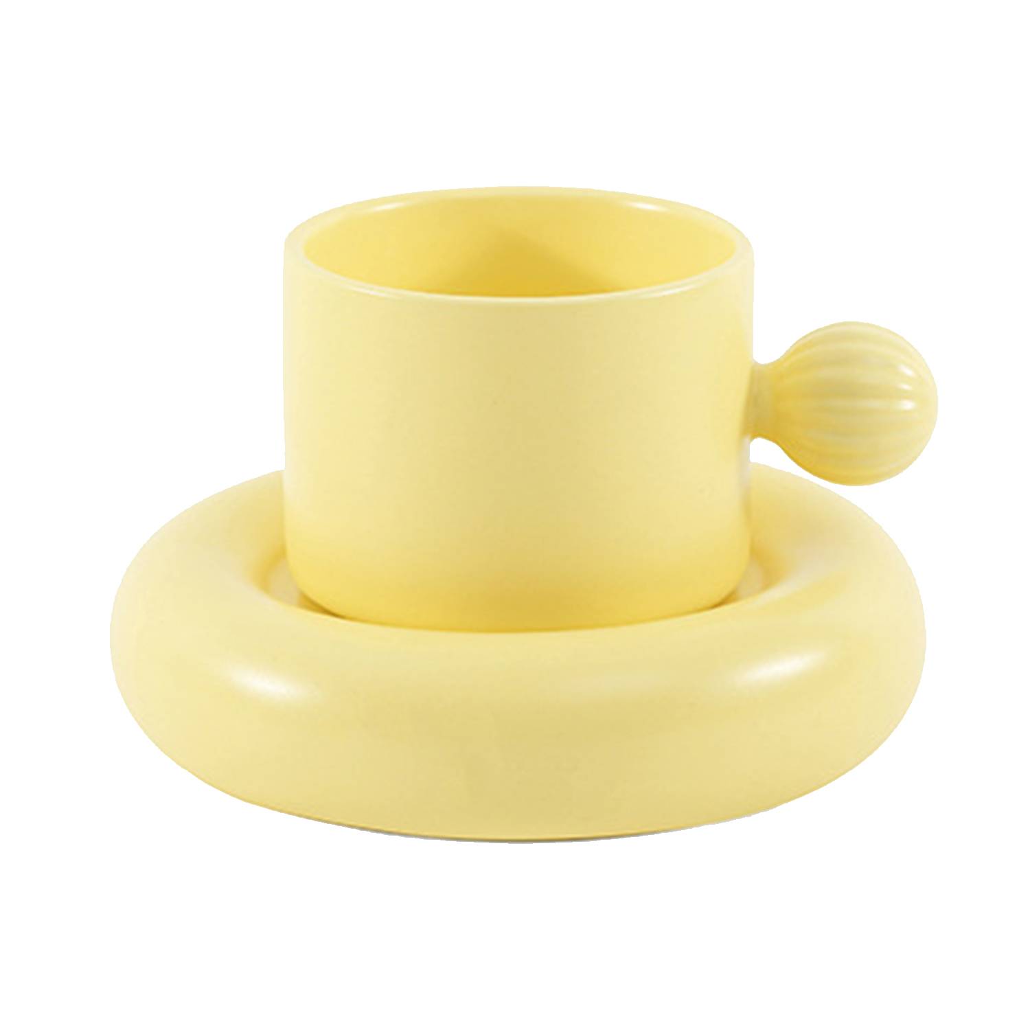 Ceramic Coffee Cup and Saucer Set Scandinavian Simple Style 5