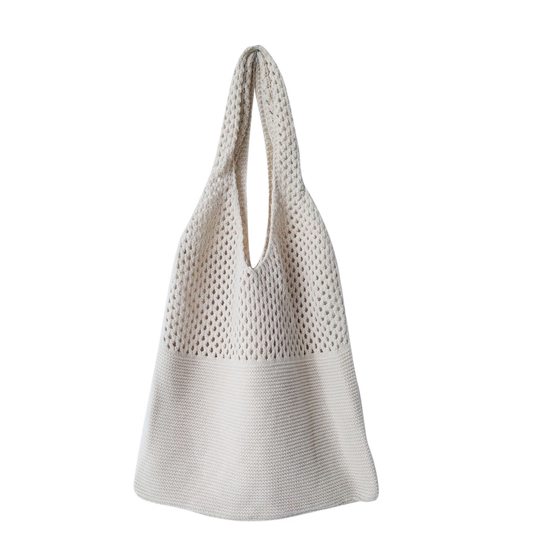 Cotton Mesh Knitted Tote Bag, custom tote bag with logo imprint 4