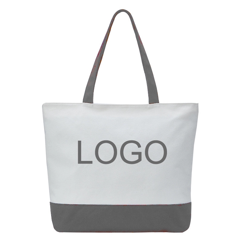 16 oz Canvas Tote Bag with Zipper 4