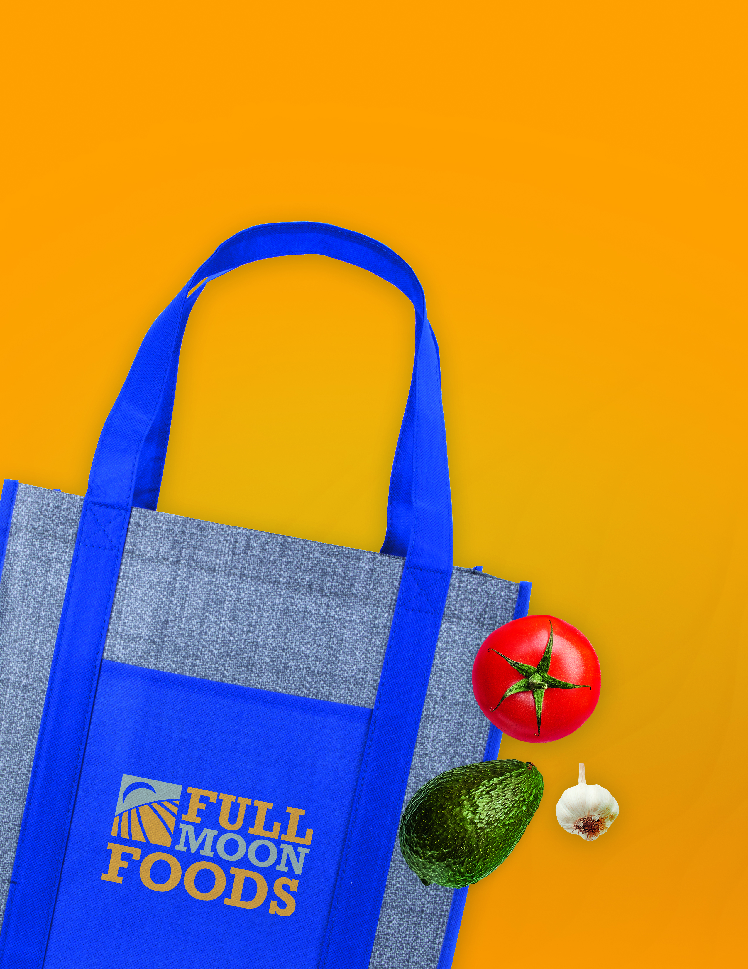 Good Value™ Laminated Heathered Non-Woven Grocery Tote 14