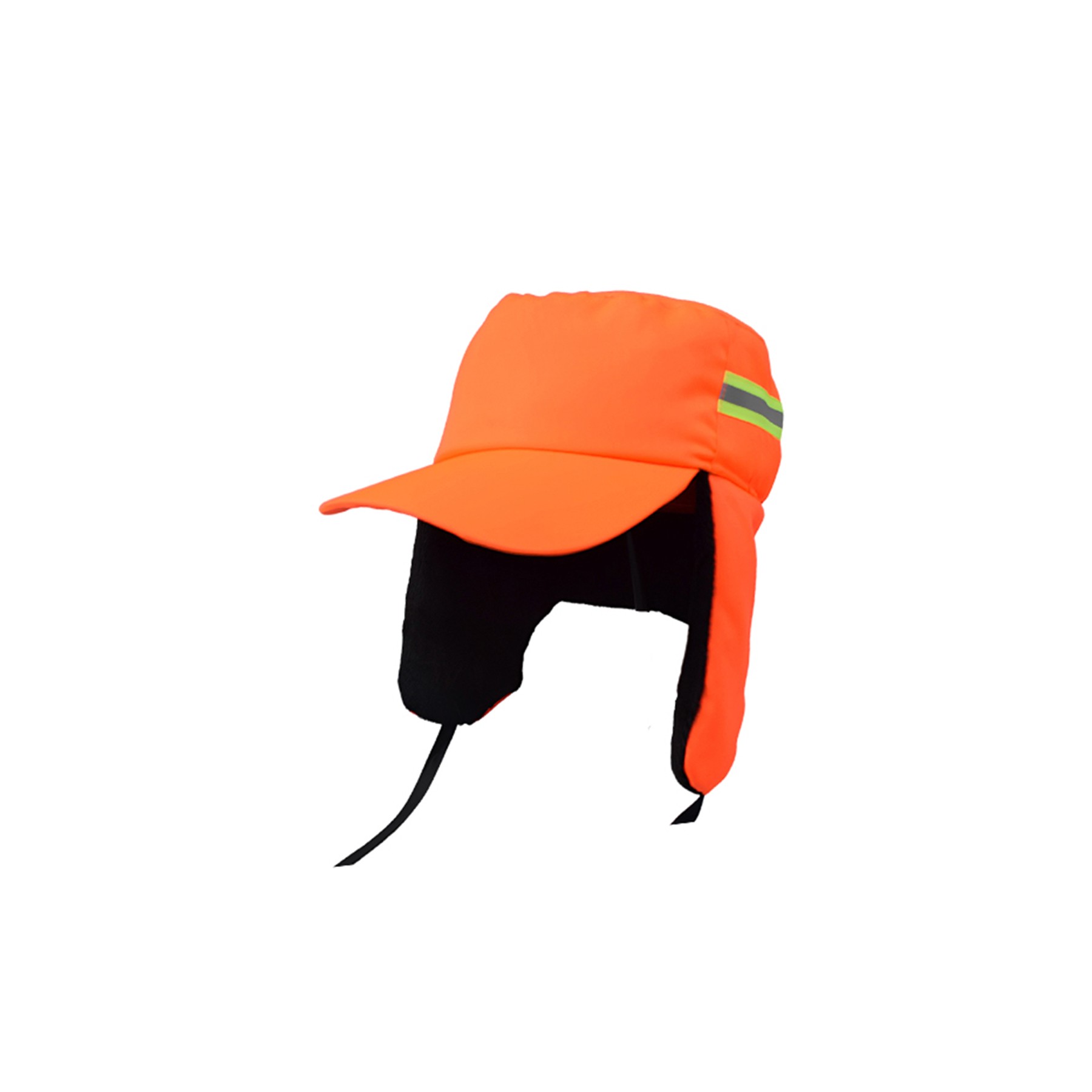 Reflective Work Cap With Brim Warm Earflaps 3